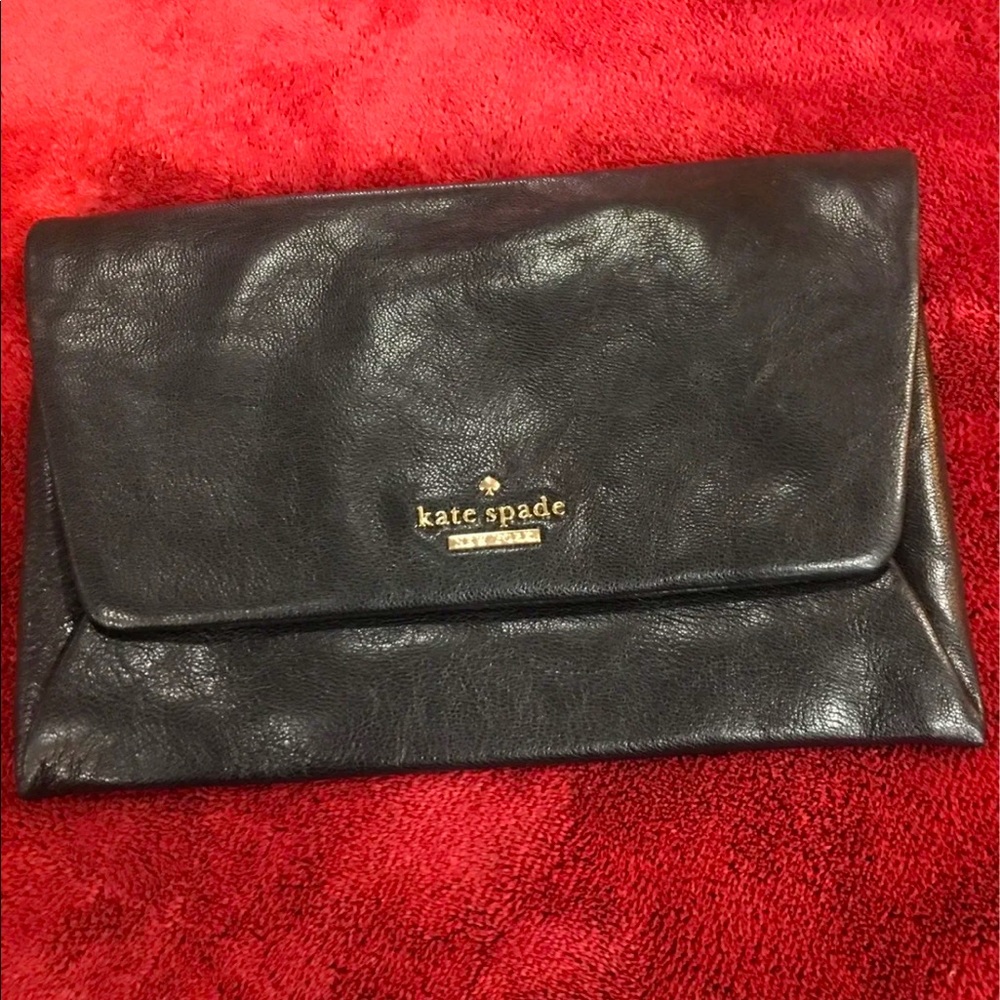 Kate spade leather clutch